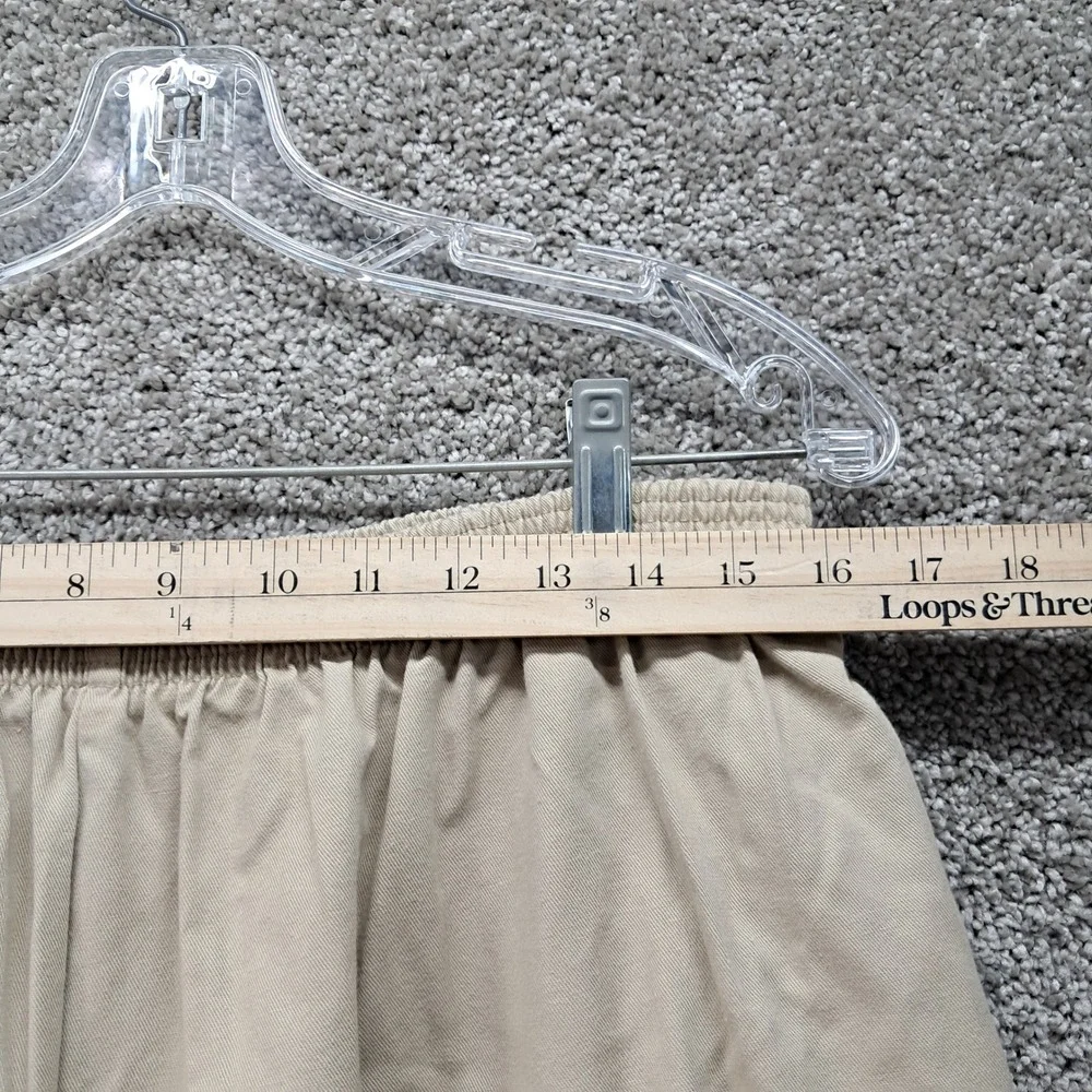Vintage Dickies Khaki Elastic Waist Trousers Made in USA Tan High Rise 40/26P